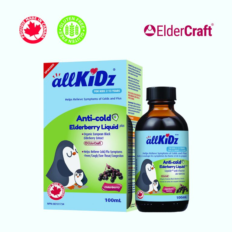 All Kidz® - Anti-cold Elderberry Liquid Organic Elderberry Extract ElderCraft® - 100ml