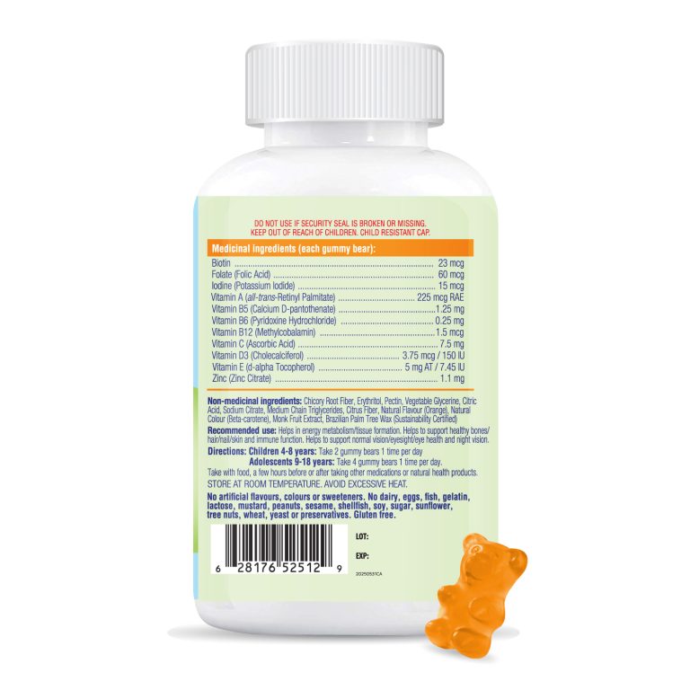 All Kidz® - Multi Gummy Bears Vegetarian - 90 Gummies
