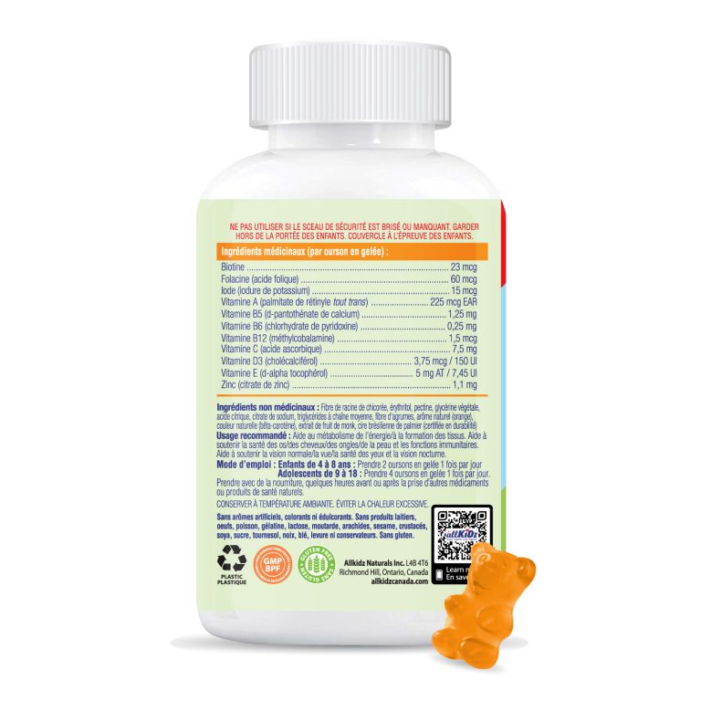All Kidz® - Multi Gummy Bears Vegetarian - 90 Gummies