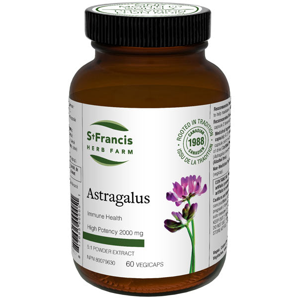 St Francis Herb Farm - Astragalus - 200mg 60 Veg Capsules