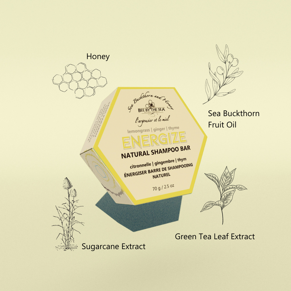 Bee By The Sea - Energize Shampoo Bar - 70g