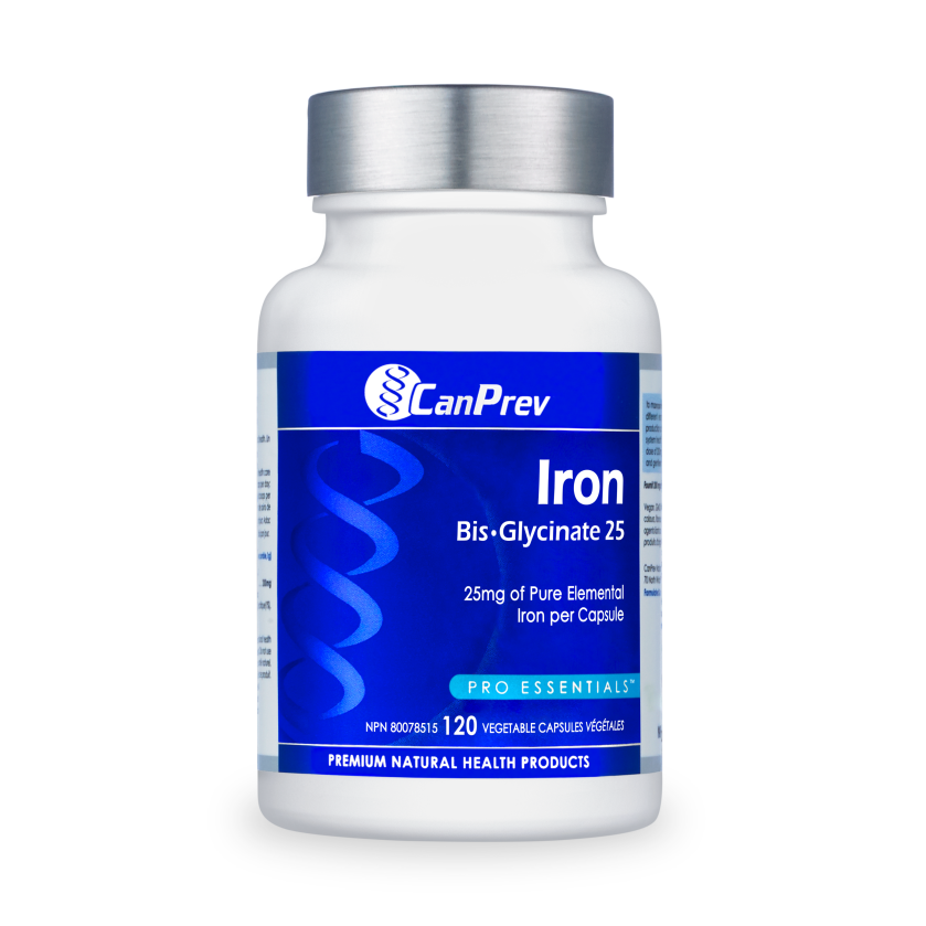 CanPrev - Iron Bis·Glycinate 25 - 120 Veg Capsules