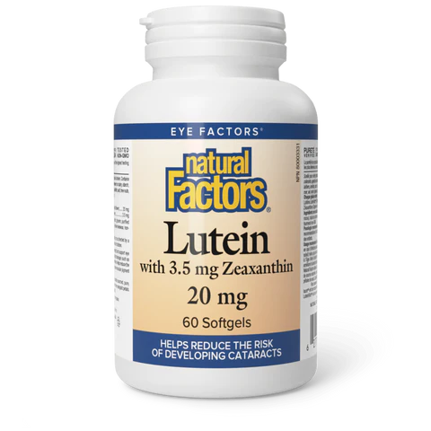Natural Factors - Lutein 3.5mg Zeaxanthin - 20mg 60 Softgels