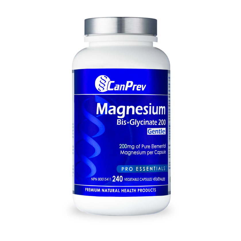 CanPrev - Magnesium Bis·Glycinate 200 Gentle - 240 Veg Capsules