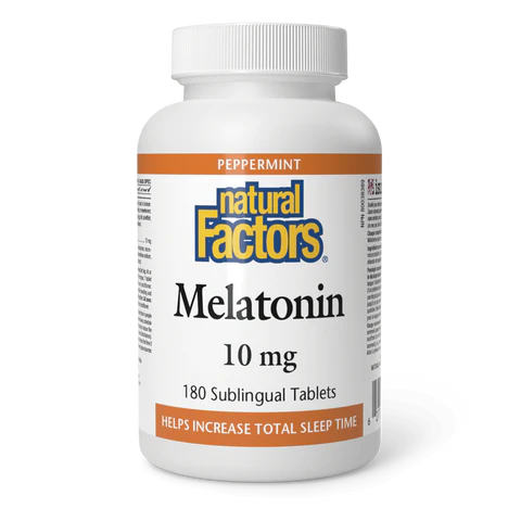 Natural Factors - Melatonin - 10mg 180 Sublingual Tablets
