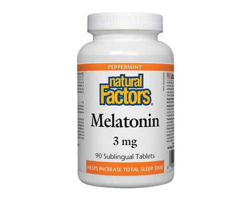 Natural Factors - Melatonin - 3mg 90 Sublingual Tablets